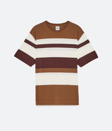 コットンストライプTシャツ
